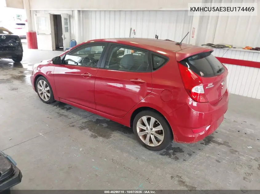 2014 HYUNDAI ACCENT VIN KMHCU5AE3EU174469 — фото 3