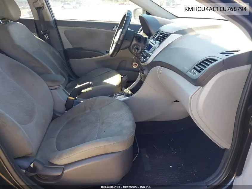 2014 HYUNDAI ACCENT VIN KMHCU4AE1EU768794 — фото 5