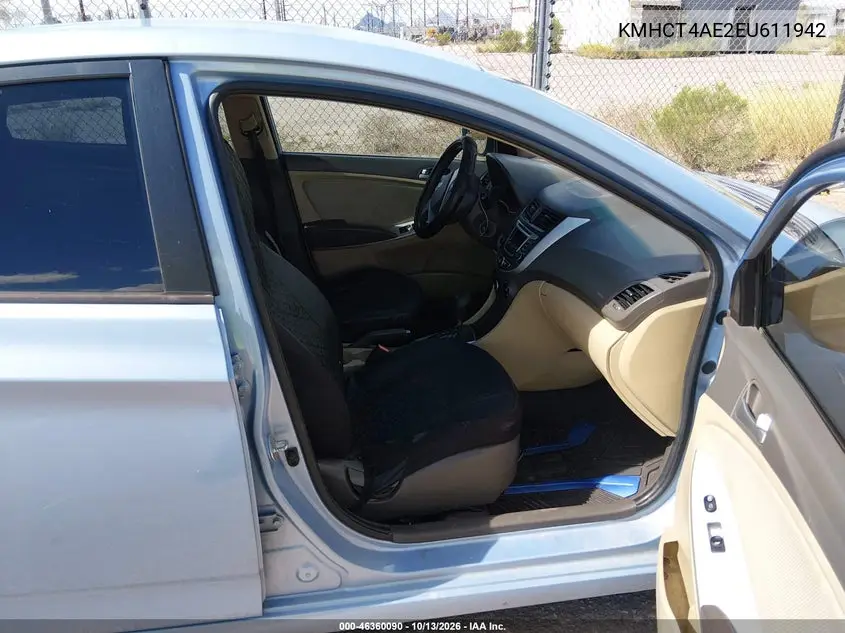 2014 HYUNDAI ACCENT VIN KMHCT4AE2EU611942 — фото 5
