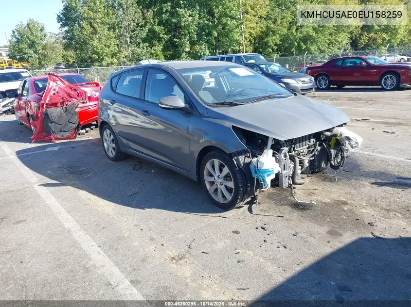 HYUNDAI ACCENT 2014, VIN KMHCU5AE0EU158259