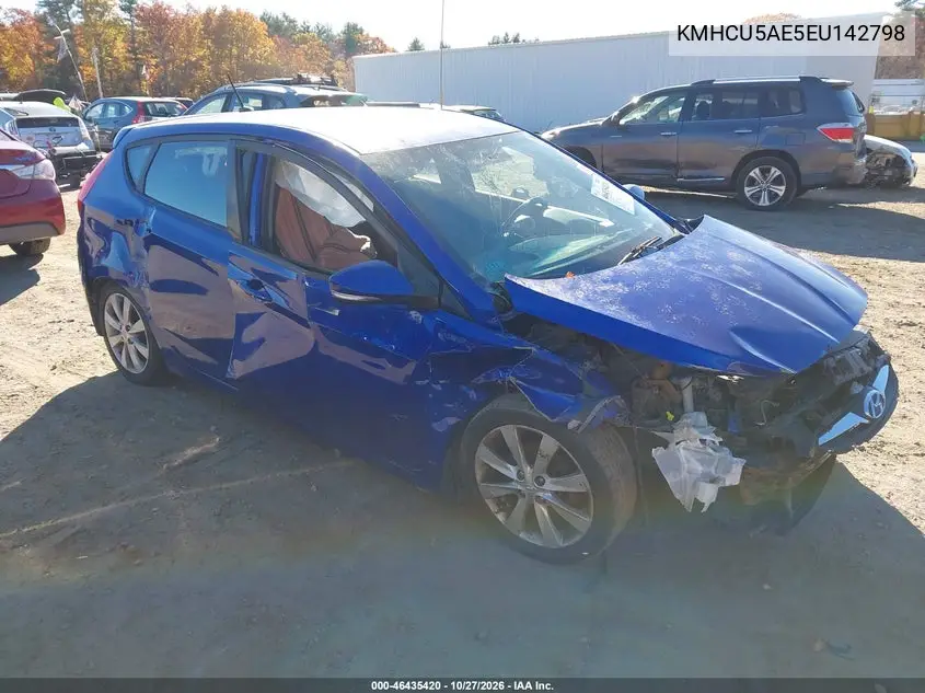 HYUNDAI ACCENT 2014, VIN KMHCU5AE5EU142798