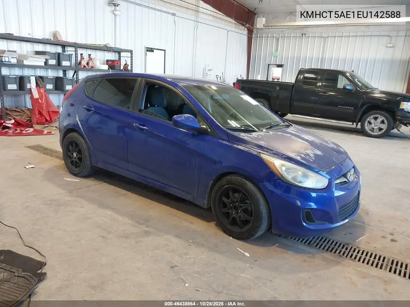 HYUNDAI ACCENT 2014, VIN KMHCT5AE1EU142588