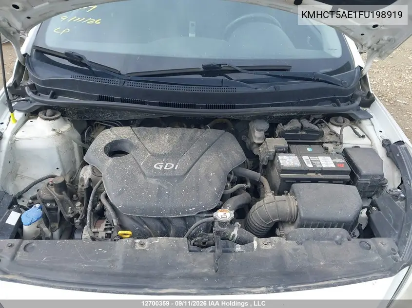 2015 HYUNDAI ACCENT VIN KMHCT5AE1FU198919 — фото 10