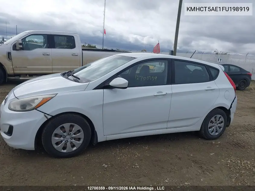 2015 HYUNDAI ACCENT VIN KMHCT5AE1FU198919 — фото 14