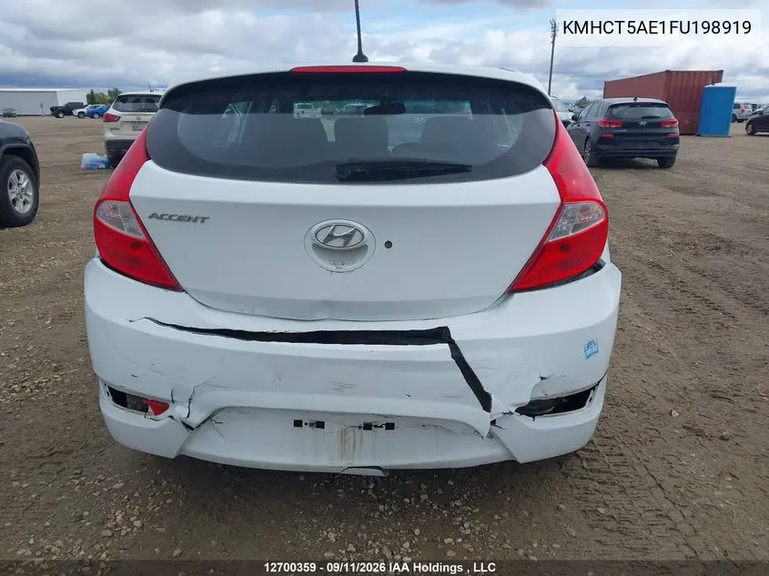 2015 HYUNDAI ACCENT VIN KMHCT5AE1FU198919 — фото 16