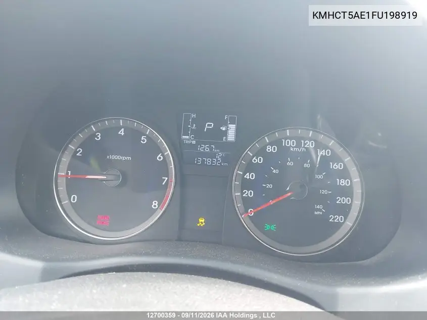 2015 HYUNDAI ACCENT VIN KMHCT5AE1FU198919 — фото 7