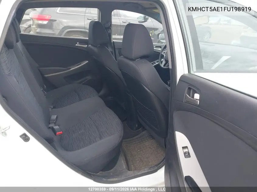 2015 HYUNDAI ACCENT VIN KMHCT5AE1FU198919 — фото 8