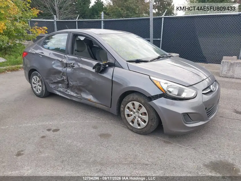 HYUNDAI ACCENT 2015, VIN KMHCT4AE5FU809433