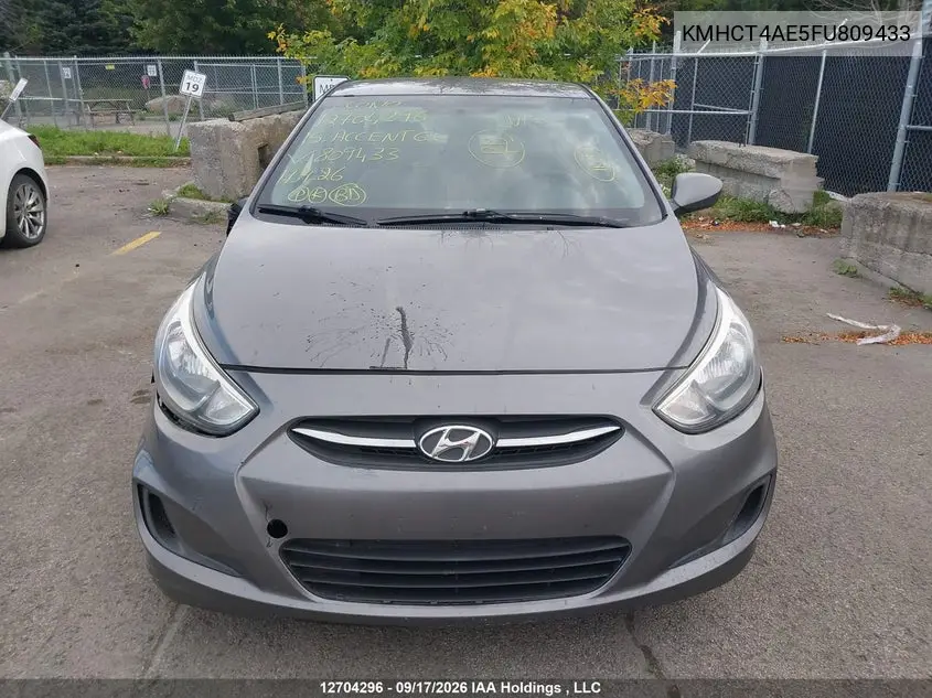 2015 HYUNDAI ACCENT VIN KMHCT4AE5FU809433 — фото 11