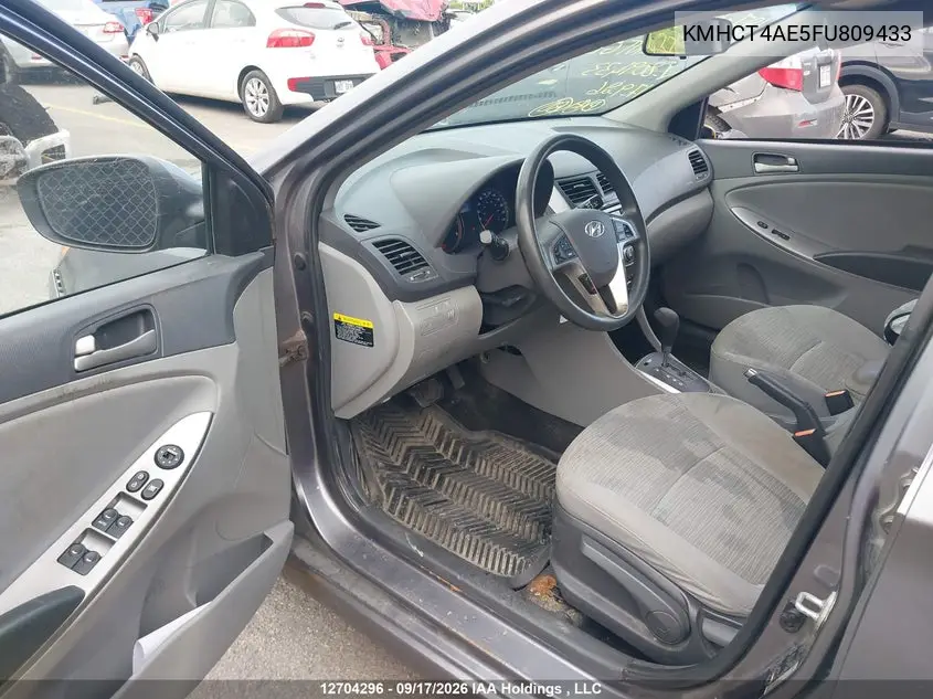 2015 HYUNDAI ACCENT VIN KMHCT4AE5FU809433 — фото 17