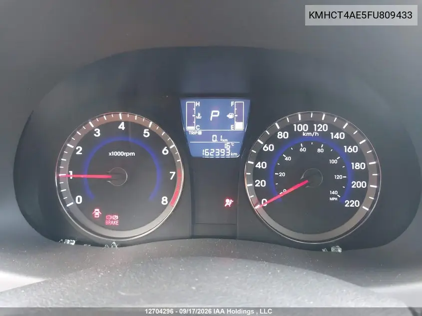 2015 HYUNDAI ACCENT VIN KMHCT4AE5FU809433 — фото 7