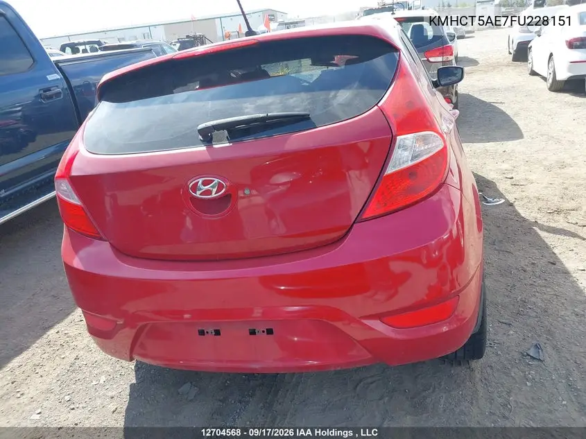 2015 HYUNDAI ACCENT VIN KMHCT5AE7FU228151 — фото 17