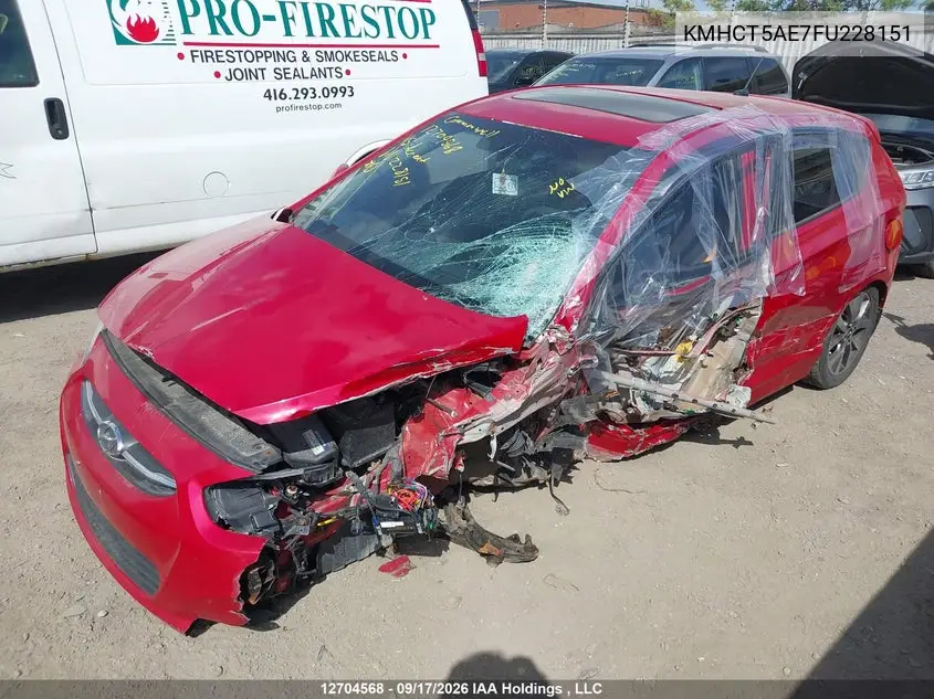 2015 HYUNDAI ACCENT VIN KMHCT5AE7FU228151 — фото 18