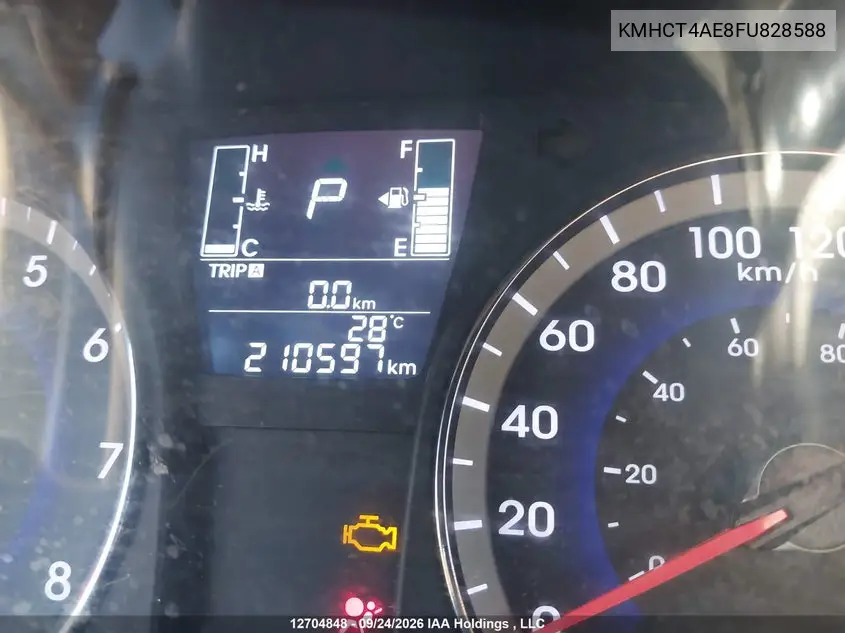 2015 HYUNDAI ACCENT VIN KMHCT4AE8FU828588 — фото 16