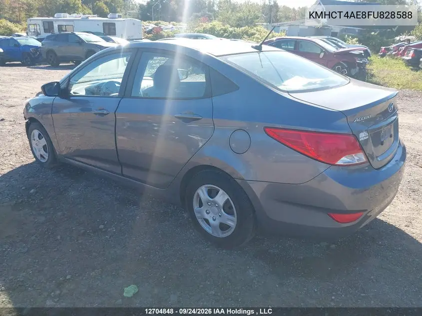 2015 HYUNDAI ACCENT VIN KMHCT4AE8FU828588 — фото 3