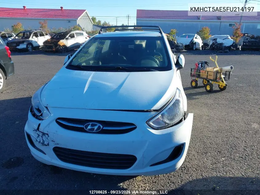 2015 HYUNDAI ACCENT VIN KMHCT5AE5FU214197 — фото 12