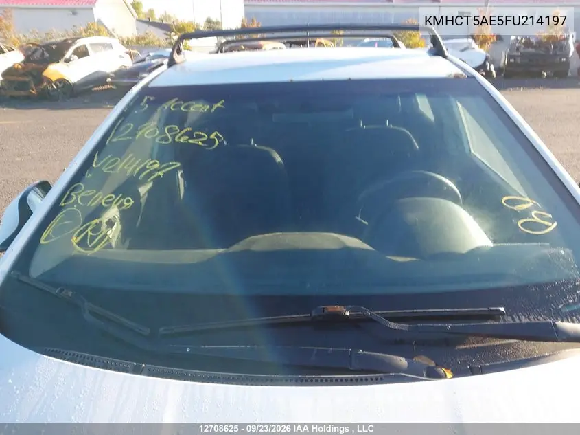 2015 HYUNDAI ACCENT VIN KMHCT5AE5FU214197 — фото 17