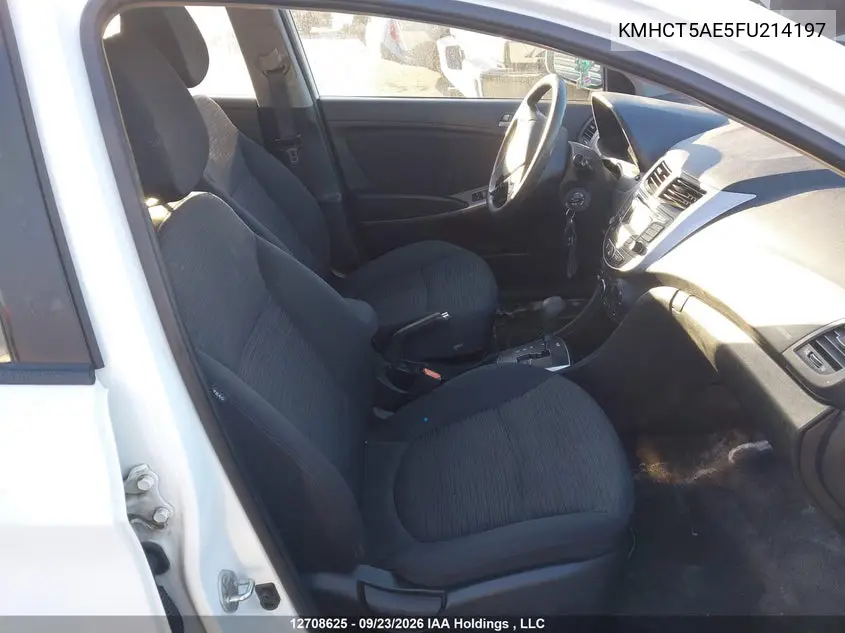 2015 HYUNDAI ACCENT VIN KMHCT5AE5FU214197 — фото 5
