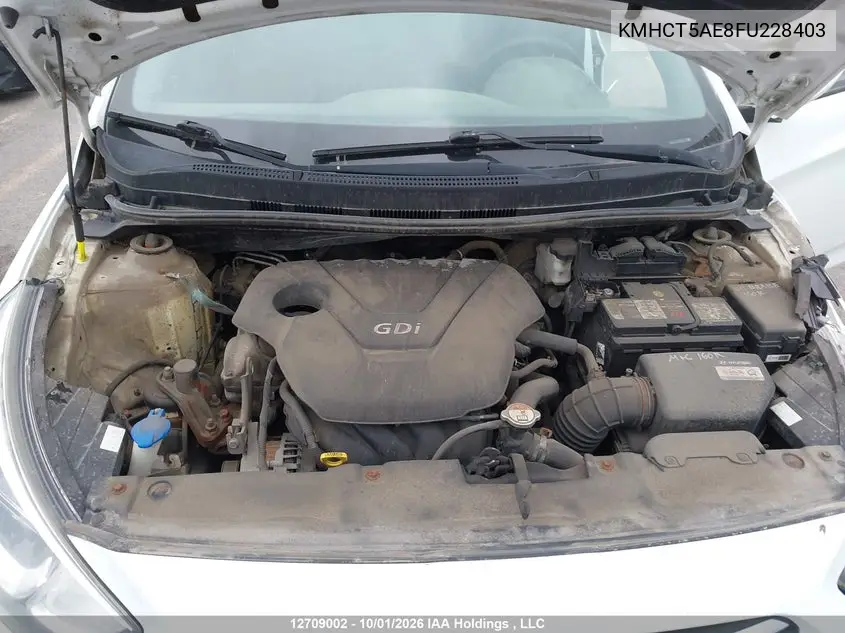 2015 HYUNDAI ACCENT VIN KMHCT5AE8FU228403 — фото 10