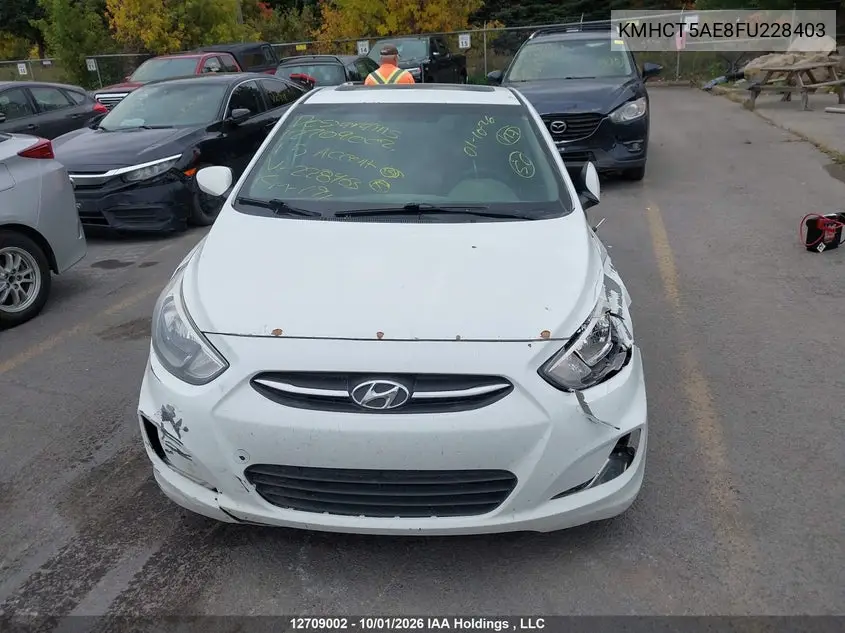 2015 HYUNDAI ACCENT VIN KMHCT5AE8FU228403 — фото 13