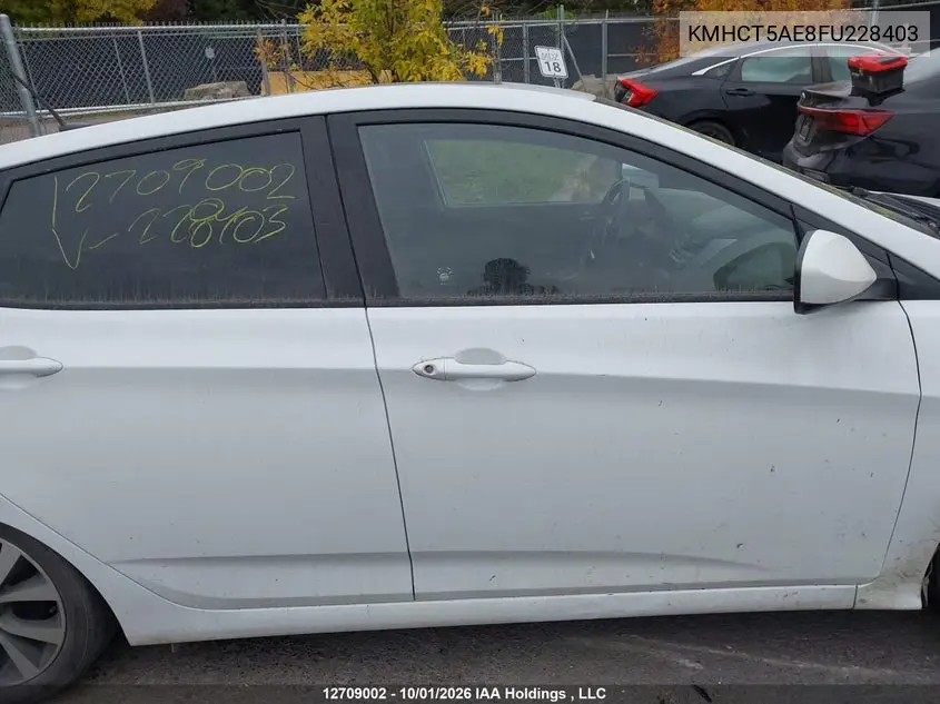 2015 HYUNDAI ACCENT VIN KMHCT5AE8FU228403 — фото 14