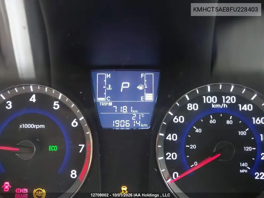 2015 HYUNDAI ACCENT VIN KMHCT5AE8FU228403 — фото 16