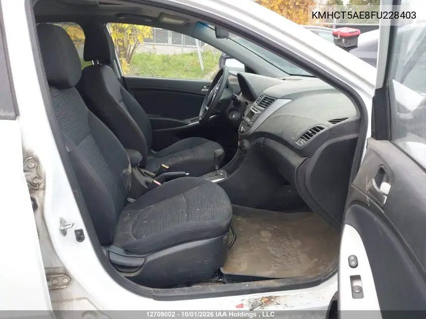 2015 HYUNDAI ACCENT VIN KMHCT5AE8FU228403 — фото 5