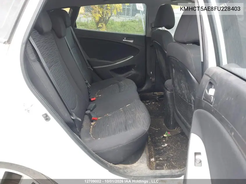 2015 HYUNDAI ACCENT VIN KMHCT5AE8FU228403 — фото 8