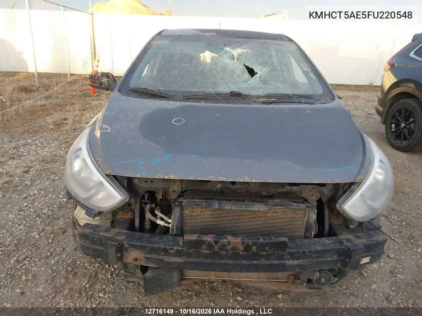 2015 HYUNDAI ACCENT VIN KMHCT5AE5FU220548 — фото 11