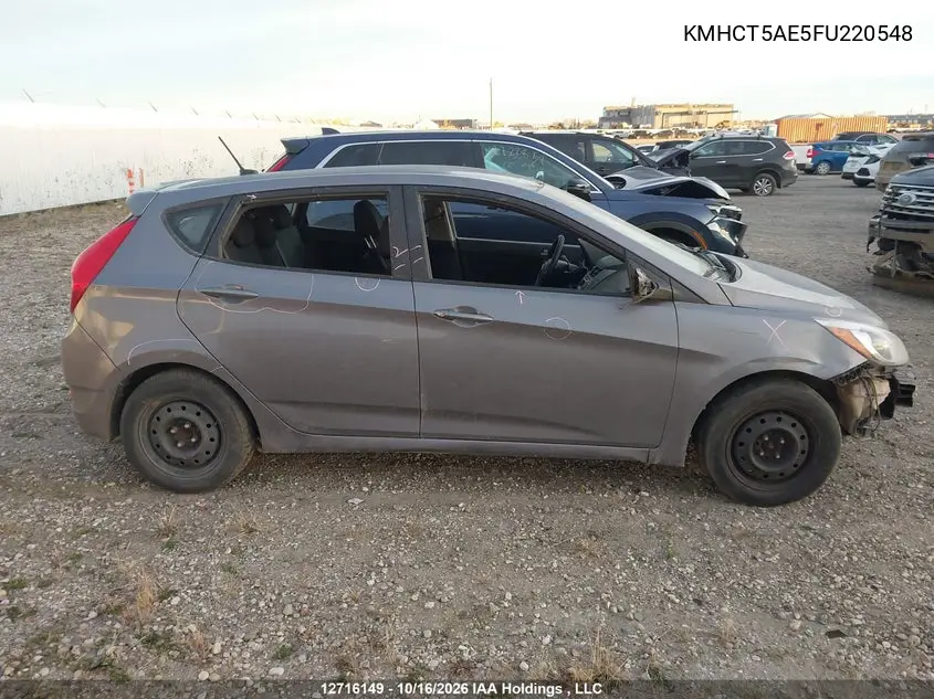 2015 HYUNDAI ACCENT VIN KMHCT5AE5FU220548 — фото 12