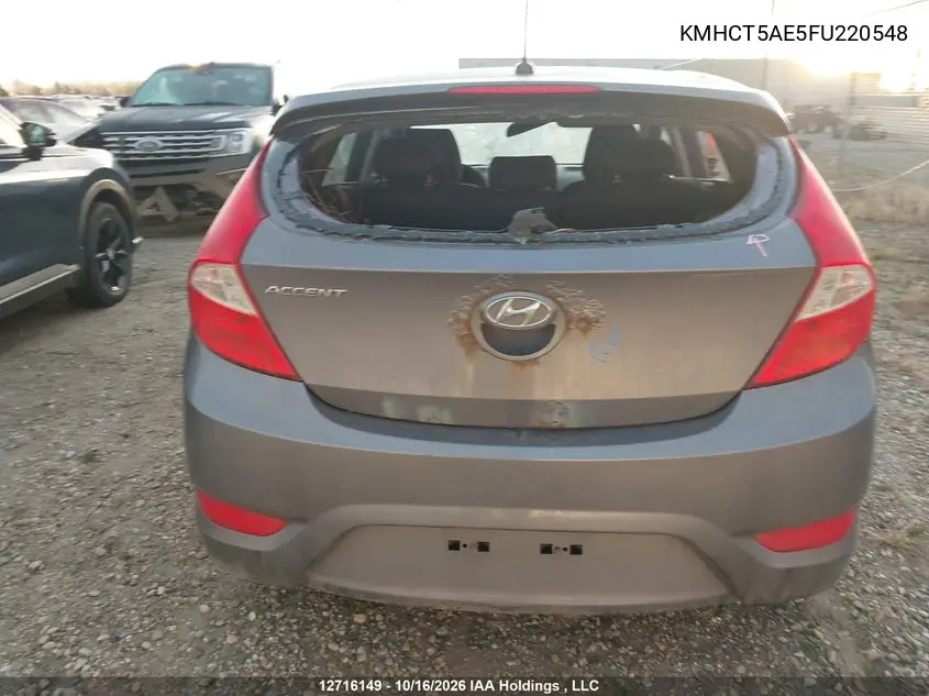 2015 HYUNDAI ACCENT VIN KMHCT5AE5FU220548 — фото 15