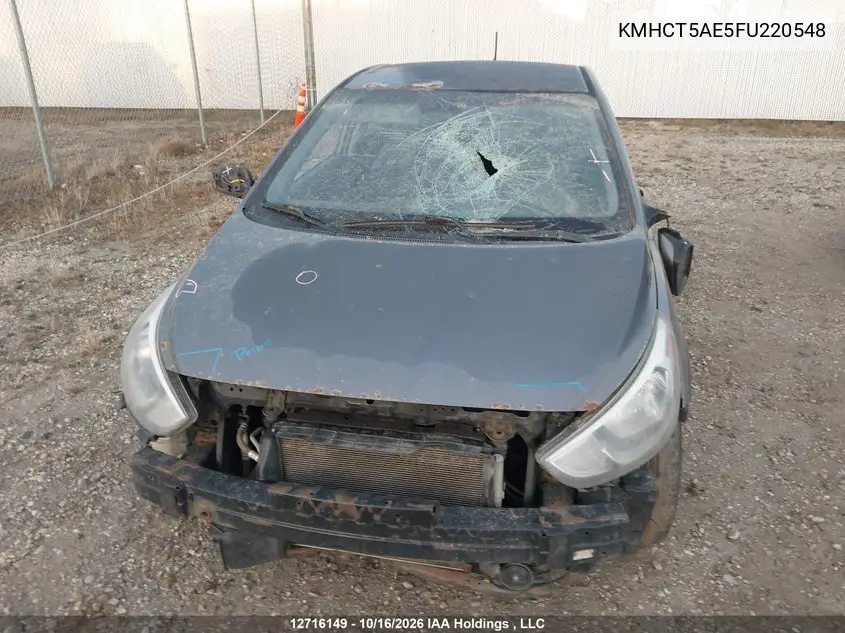2015 HYUNDAI ACCENT VIN KMHCT5AE5FU220548 — фото 6