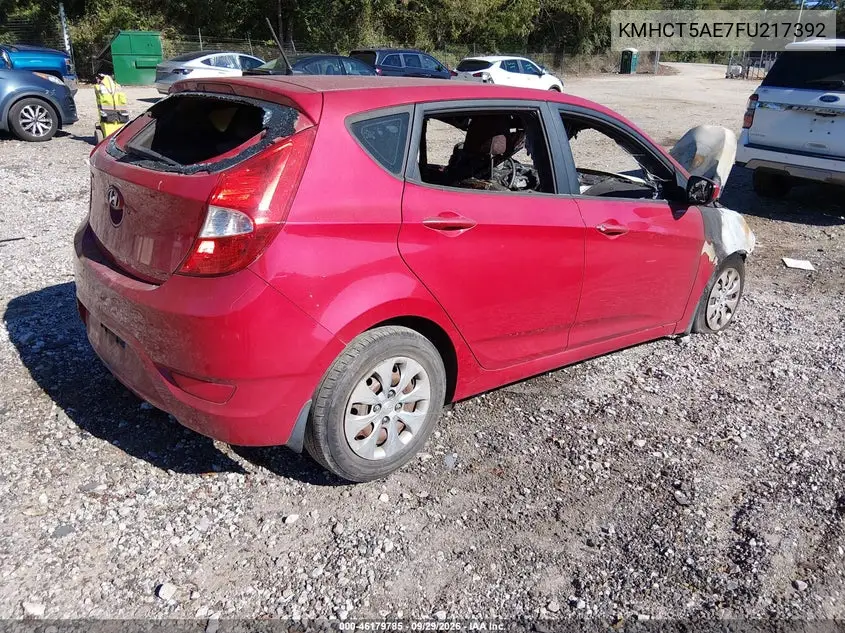2015 HYUNDAI ACCENT VIN KMHCT5AE7FU217392 — фото 4