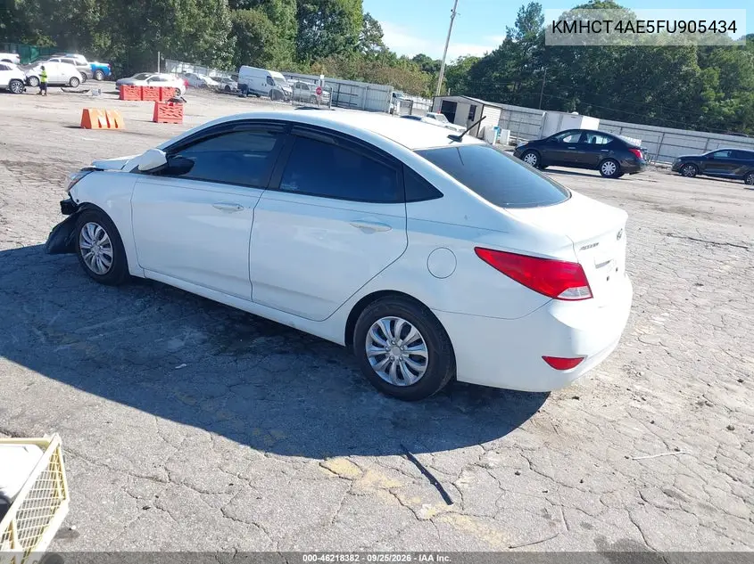 2015 HYUNDAI ACCENT VIN KMHCT4AE5FU905434 — фото 3
