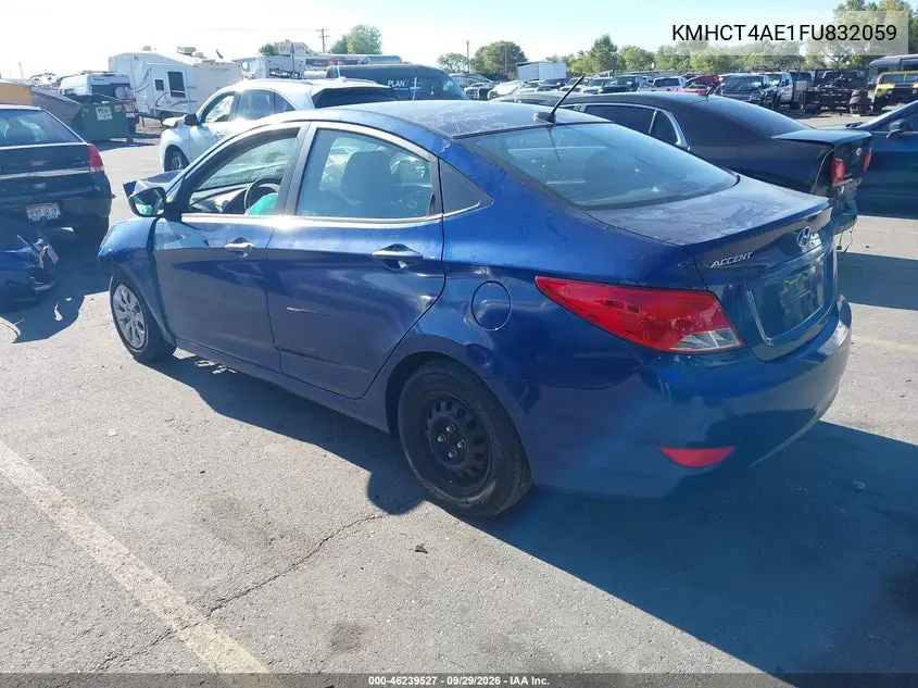 2015 HYUNDAI ACCENT VIN KMHCT4AE1FU832059 — фото 3