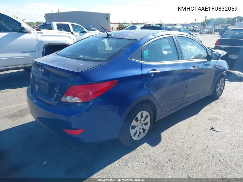 2015 HYUNDAI ACCENT VIN KMHCT4AE1FU832059 — фото 4
