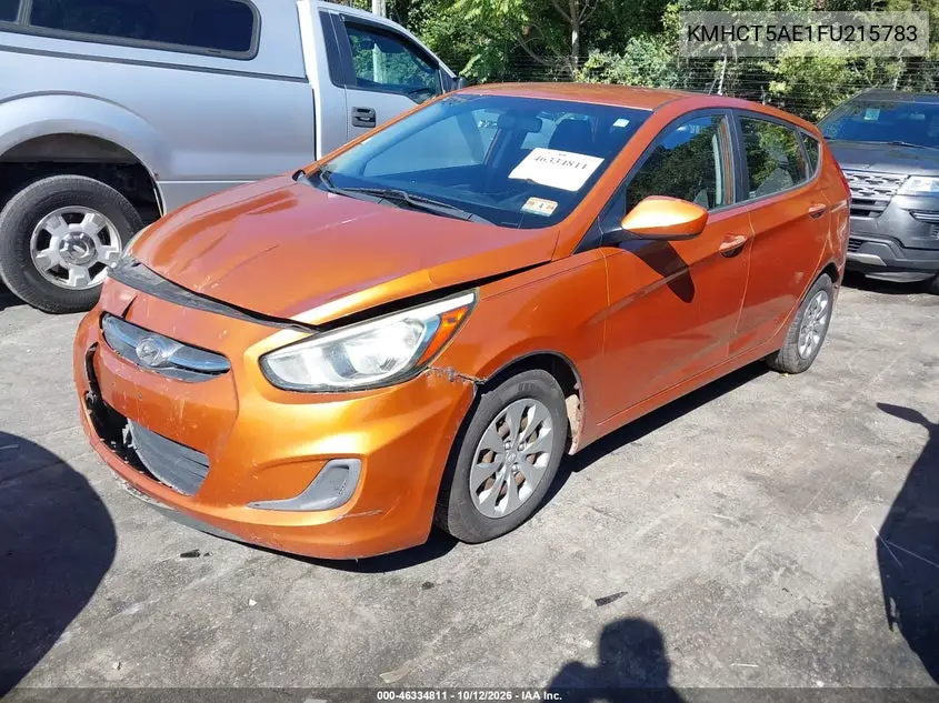 2015 HYUNDAI ACCENT VIN KMHCT5AE1FU215783 — фото 2