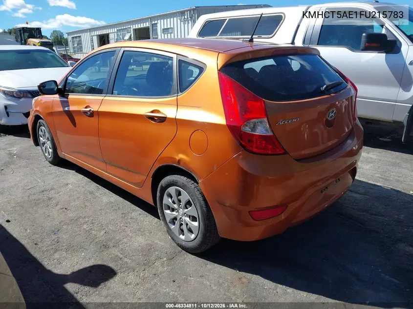 2015 HYUNDAI ACCENT VIN KMHCT5AE1FU215783 — фото 3