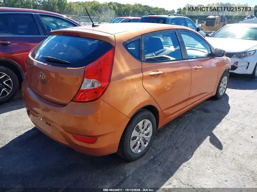 2015 HYUNDAI ACCENT VIN KMHCT5AE1FU215783 — фото 4