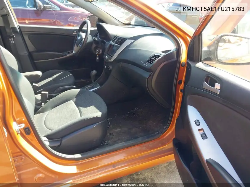 2015 HYUNDAI ACCENT VIN KMHCT5AE1FU215783 — фото 5