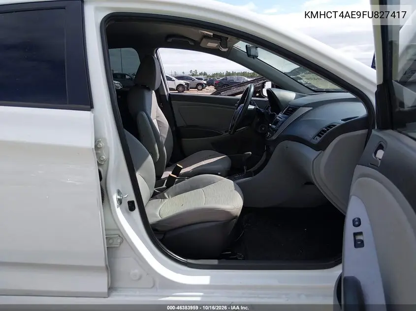 2015 HYUNDAI ACCENT VIN KMHCT4AE9FU827417 — фото 5