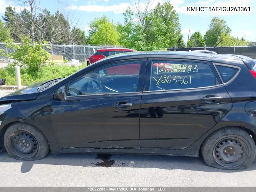 2016 HYUNDAI ACCENT VIN KMHCT5AE4GU263361 — фото 14