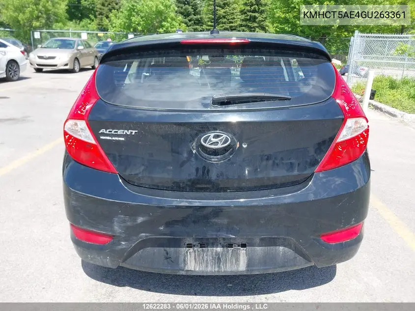 2016 HYUNDAI ACCENT VIN KMHCT5AE4GU263361 — фото 16