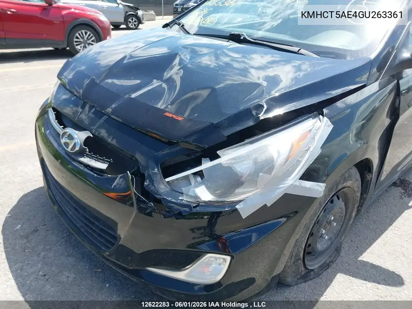 2016 HYUNDAI ACCENT VIN KMHCT5AE4GU263361 — фото 6