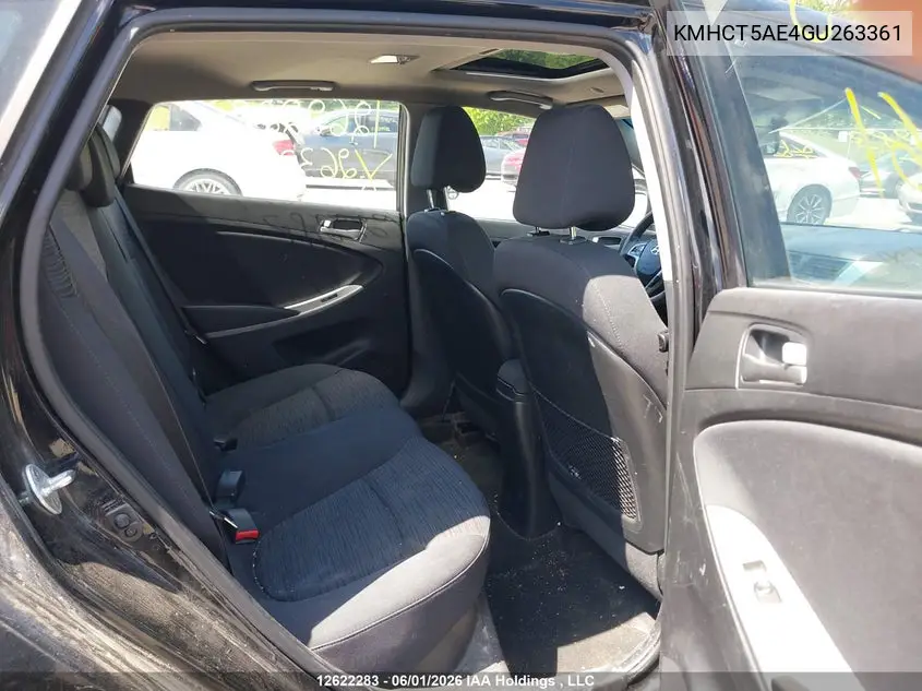 2016 HYUNDAI ACCENT VIN KMHCT5AE4GU263361 — фото 8