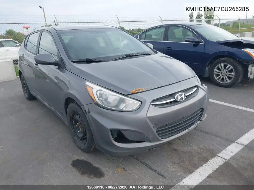 HYUNDAI ACCENT 2016, VIN KMHCT5AE7GU266285