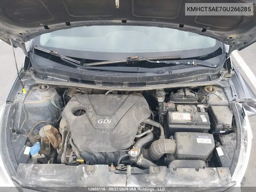 2016 HYUNDAI ACCENT VIN KMHCT5AE7GU266285 — фото 10
