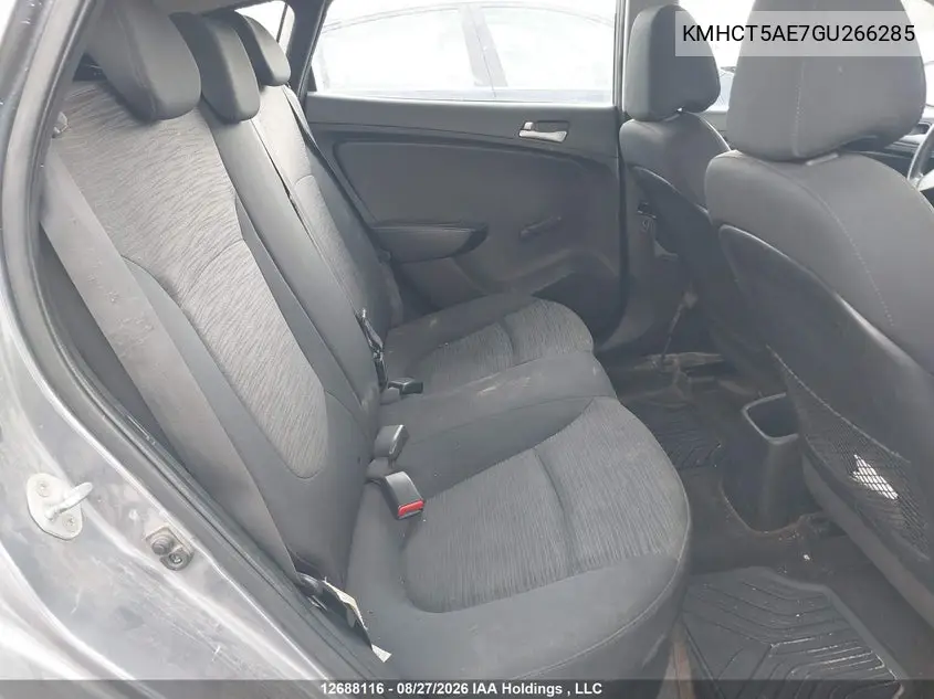2016 HYUNDAI ACCENT VIN KMHCT5AE7GU266285 — фото 8
