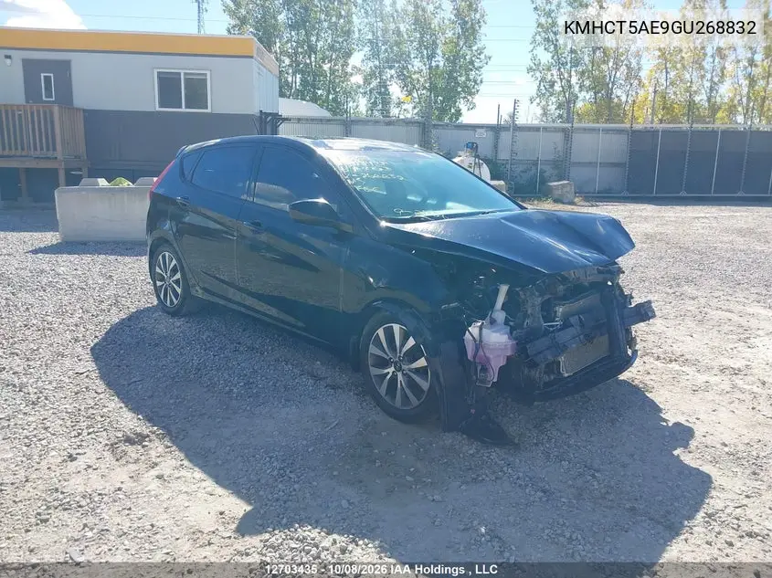 HYUNDAI ACCENT 2016, VIN KMHCT5AE9GU268832