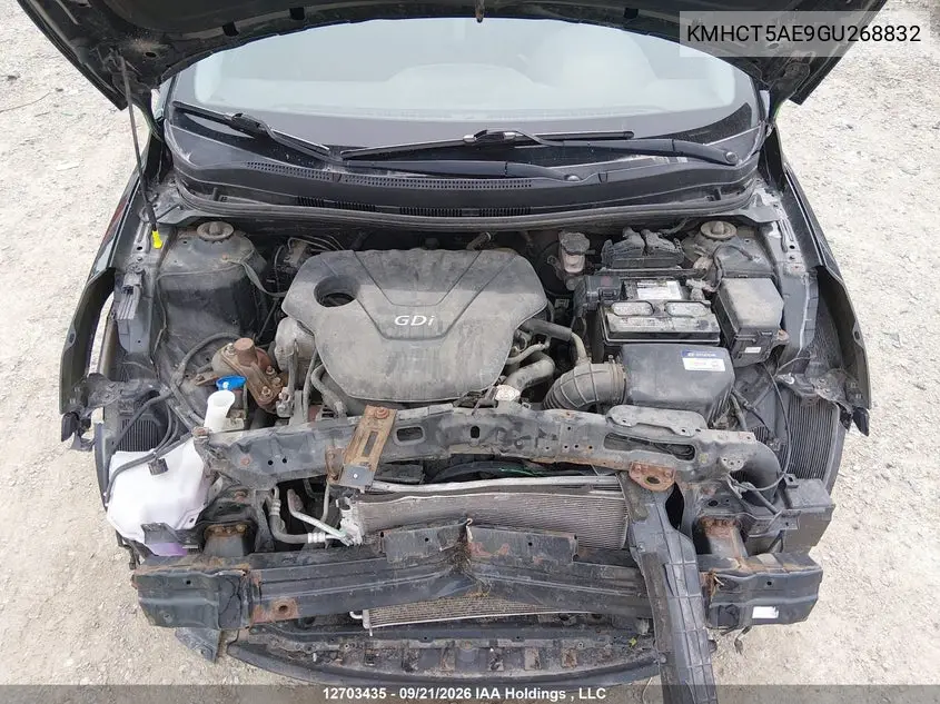2016 HYUNDAI ACCENT VIN KMHCT5AE9GU268832 — фото 10